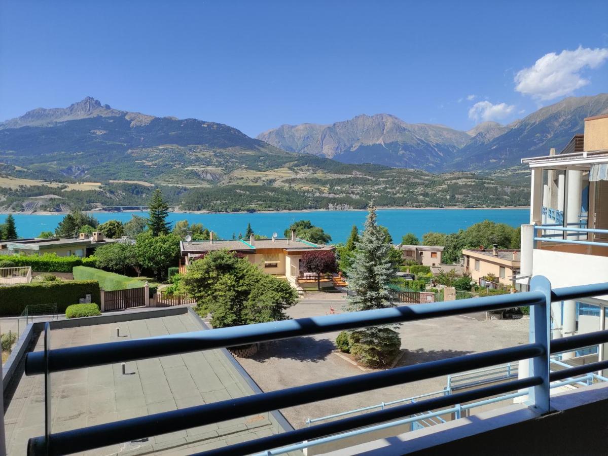 Studio Vue Sur Lac Et Montagne Savines Exterior foto